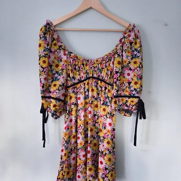 For Love And Lemons Floral Mini Dress - Multicolor - Picture 4 of 6